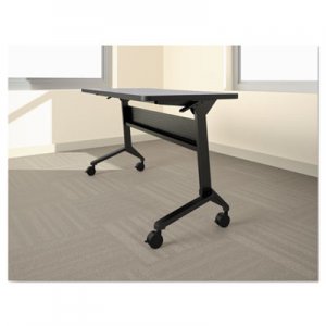 Safco MLNLF48S5 Flip-n-Go Table Base, 46 7/8w x 21 1/4d x 27 7/8h, Black