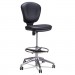 Safco SAF3442BV Metro Collection Extended-Height Chair, Supports up to 250 lbs., Black Seat/Black Back, Chrome Base