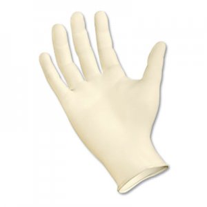 Boardwalk BWK310LCT Powder-Free Synthetic Examination Vinyl Gloves, Large, Cream, 5 mil, 1000/Ctn