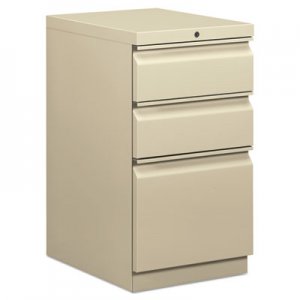 HON BSXHBMP2BL Mobile Box/Box/File Pedestal, 15w x 20d x 28h, Putty