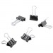 Universal UNV11060 Binder Clips in Dispenser Tub, Mini, Black/Silver, 60/Pack