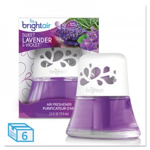 BRIGHT ir BRI900288CT Scented Oil Air Freshener Sweet Lavender & Violet, 2.5 oz, 6/Carton