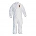 KleenGuard KCC44317 A40 Elastic-Cuff and Ankles Coveralls, 4X-Large, White, 25/Carton