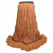 Boardwalk BWK504OR Super Loop Wet Mop Head, Cotton/Synthetic Fiber, 5" Headband, X-Large Size, Orange, 12/Carton