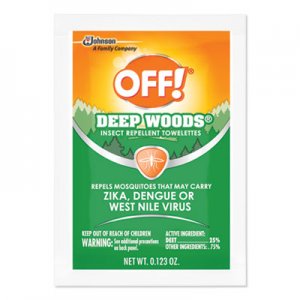 OFF! SJN611072 Deep Woods Towelettes, 12/Box, 12 Boxes per Carton