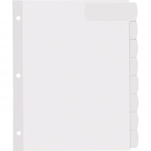 Avery 14441 Big Tab Large White Label Tab Dividers