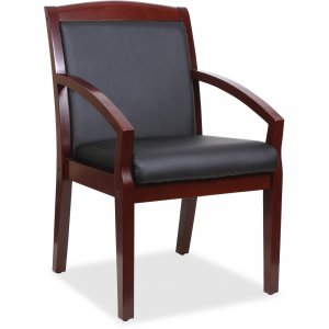 Lorell 20020 Sloping Arms Wood Guest Chair