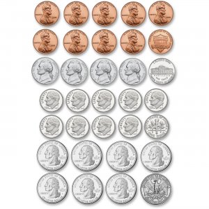 Ashley 10067 US Coin Money Set Die-cut Magnets