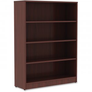 Lorell 99784 Mahogany Laminate Bookcase