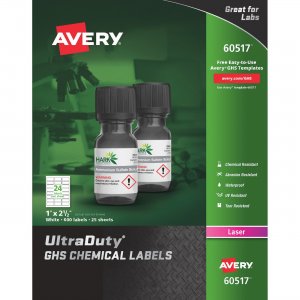 Avery 60517 UltraDuty GHS Chemical Labels