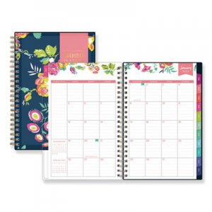 Blue Sky BLS103620 Day Designer CYO Weekly/Monthly Planner, 8 x 5, Navy/Floral, 2021