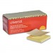 Universal UNV35694 Fan-Folded Self-Stick Pop-Up Note Pads, 3" x 3", Yellow, 90-Sheet, 24/Pack