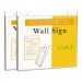 Universal UNV76883 Wall Mount Sign Holder, 11" x 8 1/2", Horizontal, Clear, 2/Pack
