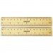 Universal UNV59024 Flat Wood Ruler, Standard/Metric, 6"