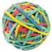 Universal UNV00460 Rubber Band Ball, 3" Diameter, Size 32, Assorted Colors, 260/Pack