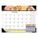 House of Doolittle HOD149 100% Recycled Geometric Desk Pad Calendar, 22 x 17, 2021