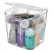 deflecto DEF29101CR Stackable Caddy Organizer Containers, Small, Clear