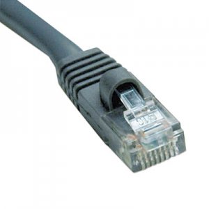 Tripp Lite TRPN002100GY Cat5e 350MHz Molded Patch Cable, RJ45 (M/M), 100 ft., Gray