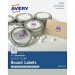 Avery 4222 Clear Glossy Print-to-the-Edge Round Labels