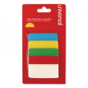 Universal UNV99021 Self Stick Index Tab, 2", Assorted Colors, 40/Pack