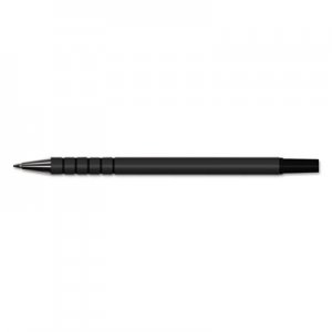 Universal UNV15626 Replacement Stick Ballpoint Counter Pen, Medium 1mm, Black Ink/Barrel, 6/Pack