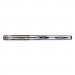 Universal UNV39620 Stick Gel Pen, Medium 0.7mm, Black Ink, Silver/Black Barrel, Dozen