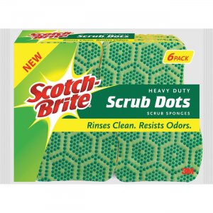Scotch-Brite 303064 Scrub Dots Heavy-duty Scrub Sponge