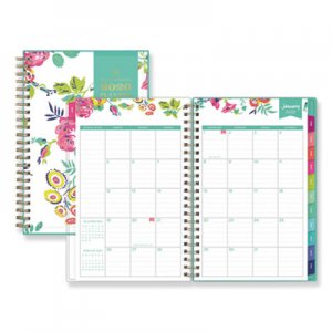 Blue Sky BLS103619 Day Designer CYO Weekly/Monthly Planner, 8 x 5, White/Floral, 2021