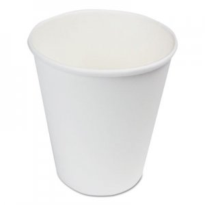 Boardwalk BWKWHT8HCUP Paper Hot Cups, 8 oz, White, 1000/Carton