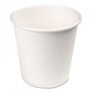 Boardwalk BWKWHT4HCUP Paper Hot Cups, 4 oz, White, 1000/Carton