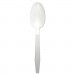 Boardwalk BWKTEAHWPPWH Heavyweight Polypropylene Cutlery, Teaspoon, White, 1000/Carton