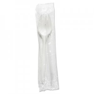 Boardwalk BWKSPRKMWPPWIW Mediumweight Wrapped Polypropylene Cutlery, Spork, White, 1000/Carton