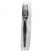 Boardwalk BWKFORKHWPSBIW Heavyweight Wrapped Polystyrene Cutlery, Fork, Black, 1000/Carton