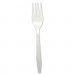 Boardwalk BWKFORKHWPPWH Heavyweight Polypropylene Cutlery, Fork, White, 1000/Carton