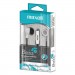 Maxell MAX199725 B-13 Bass Earbuds with Microphone, White, 52" Cord