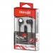 Maxell MAX199621 B-13 Bass Earbuds with Microphone, Black, 52" Cord