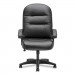 HON HON2095HPWST11T Pillow-Soft 2090 Series Executive High-Back Swivel/Tilt Chair, Black, Leather