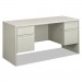 HON HON38852B9Q 38000 Series Kneespace Credenza, 60w x 24d x 29.5h, Silver Mesh/Light Gray