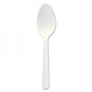Dart DCCS5BW Bonus Polypropylene Cutlery, 5", Teaspoon, White