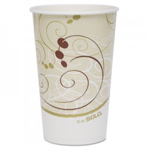 Dart SCCRP16PSYM Paper Cold Cups, 16 oz., Symphony Design, 50/Bag