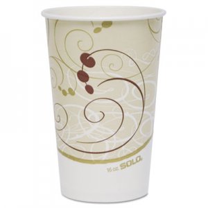 Dart SCCRP16PSYM Paper Cold Cups, 16 oz., Symphony Design, 50/Bag