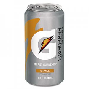 Gatorade GTD00902 Thirst Quencher Can, Orange, 11.6oz Can, 24/Carton