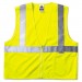 Ergodyne EGO21125 GloWear Class 2 Standard Vest, Lime, Mesh, Zip, Large/X-Large