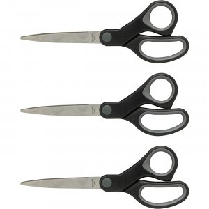 Sparco 25225BD Rubber Grip Straight Scissors