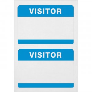 Advantus 97190 Self-Adhesive Visitor Badges