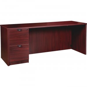 Lorell PC2466LMY Prominence Mahogany Laminate Office Suite