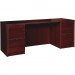 Lorell PC2466MY Prominence Mahogany Laminate Office Suite
