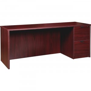 Lorell PC2466RMY Prominence Mahogany Laminate Office Suite