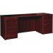 Lorell PC2472MY Prominence Mahogany Laminate Office Suite