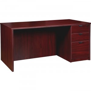 Lorell PD3060RSPMY Prominence Mahogany Laminate Office Suite